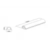 Multibrackets M Universal kabelis Cover Aliuminio 33mm-W 1100-L Metalinis