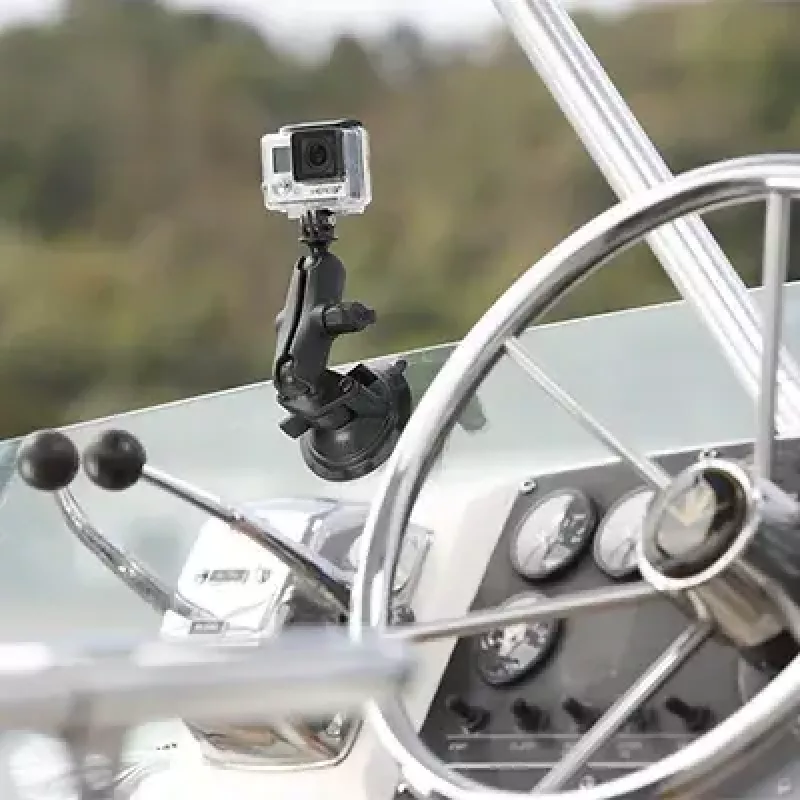 RAM Mounts Twist-Lock siurbimo kaušelio laikiklis universaliems veiksmo kamerų adapteriams