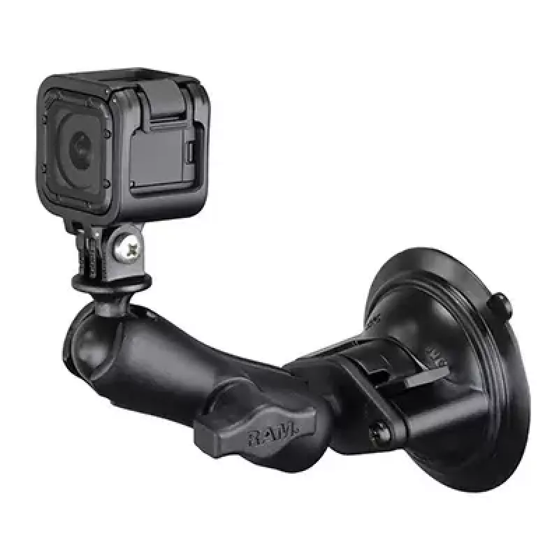 RAM Mounts Twist-Lock siurbimo kaušelio laikiklis universaliems veiksmo kamerų adapteriams