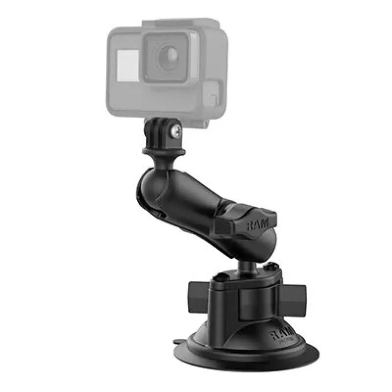 RAM Mounts Twist-Lock siurbimo kaušelio laikiklis universaliems veiksmo kamerų adapteriams