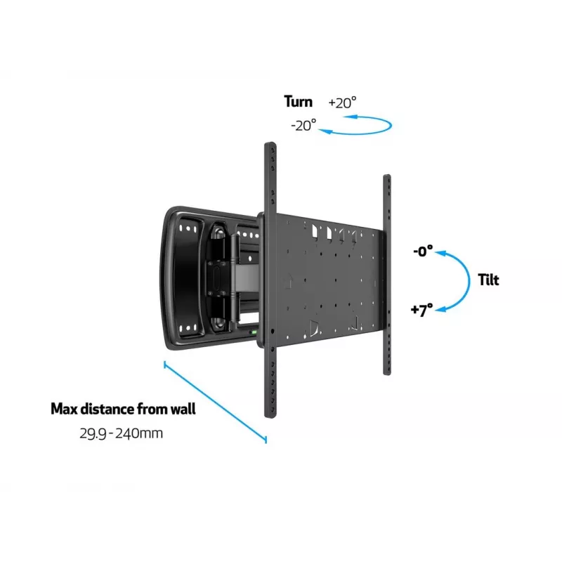 Montavimo laikiklis Multibrackets M VESA Super plonas Tilt & Turn
