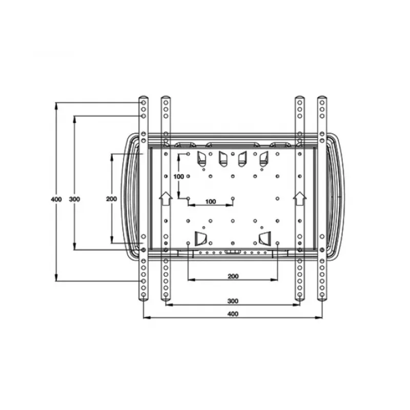 Montavimo laikiklis Multibrackets M VESA Super plonas Tilt & Turn