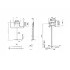 Display Stand Multibrackets M 180 Single Juoda with Floorbase