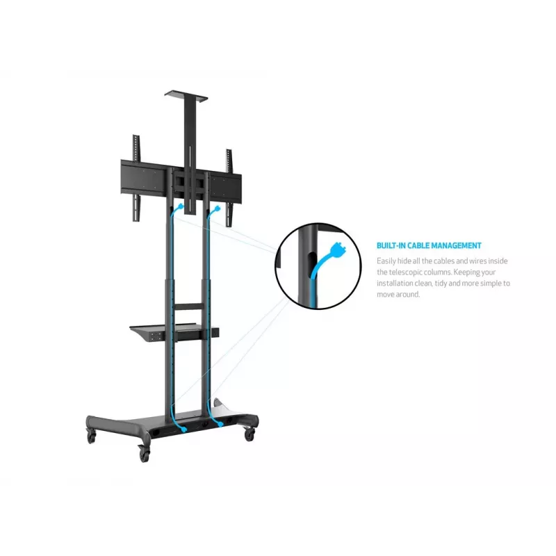 Multibrackets M Public Floorstand Basic 180 su lentyna ir kameros laikikliu