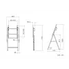 Multibrackets M Tilt and Roll Easel juodas maksimali apkrova 50 kg