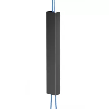 Kabelių gaubtas Neomounts ADS06-123BL magnetinis juodas sėdimojo / stovimojo stalo rėmams, keli kabeliai