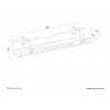 kabelis tray Neomounts ADS07-122BL screw-mounted universal Juoda, wall/rack mounting
