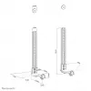 Neomounts AWL29-650BL1 vaizdo juostos / garso juostos laikiklis VESA - maks. 15 kg - universalus