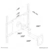 Neomounts FPMA-W960 monitoriaus/TV sieninis laikiklis 23-52 colių - pilno judesio