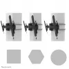Neomounts WL35S-910BL16 televizoriaus stulpo laikiklis 40-75 colių - pakreipiamas - užrakinamas - sk. 25-100 cm