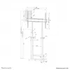 Neomounts motorizuotas sieninis laikiklis WL55-875WH1 110 kg 55-100 colių