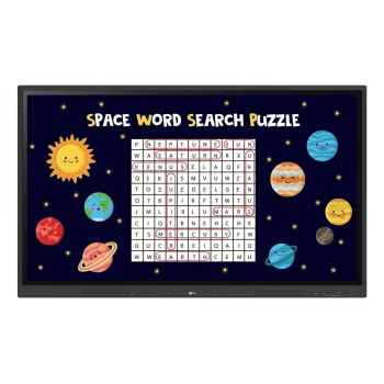 LG CreateBoard interaktyvi baltoji lenta 165,1 cm (65 col.) 3840 x 2160 pikselių Liečiamas ekranas Juoda USB / RF belaidis