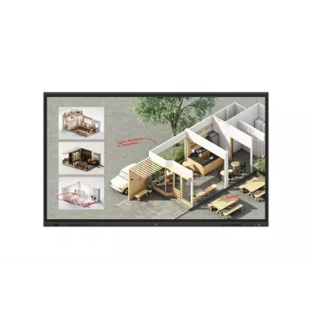 LG CreateBoard Standartinė interaktyvi lenta 2,18 m (86 col.) 3840 x 2160 pikselių Liečiamas ekranas Juoda