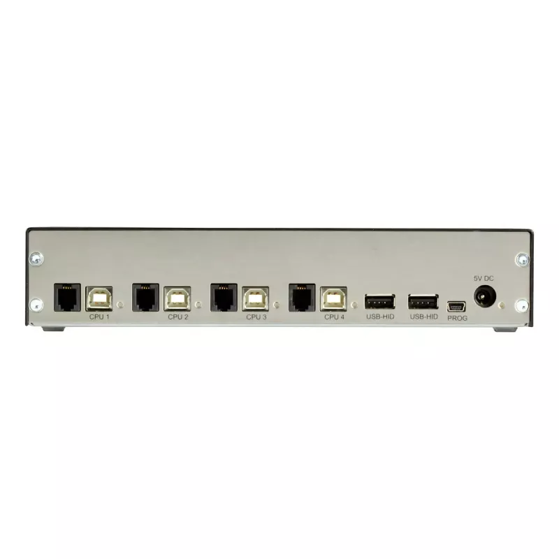 KVM jungiklis Juoda Box ACX1004A-HID2 USB klaviatūra pelė juoda