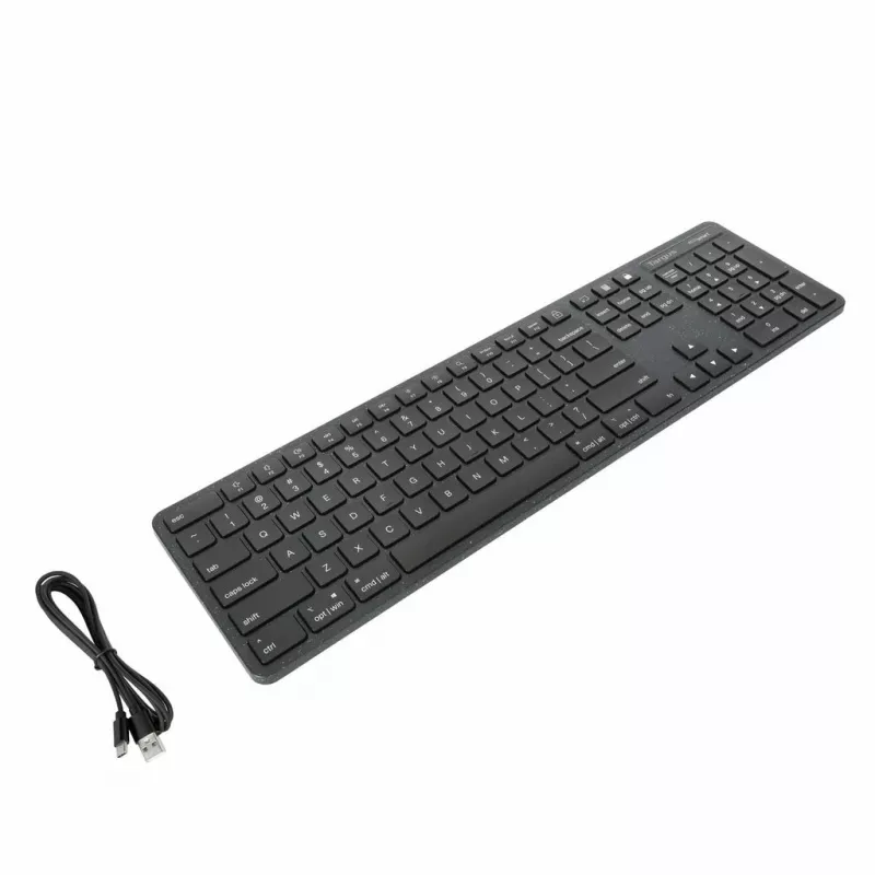 Targus AKB874NO klaviatūra universali USB QWERTY šiaurietiška juoda pilno dydžio 104 klavišai