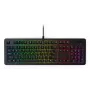 Laidinė žaidimų klaviatūra Lenovo K310 — pilno dydžio 100%, USB, JAV anglų, RGB foninis apšvietimas, juoda, 1,8 m laidas
