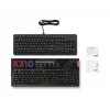 Laidinė žaidimų klaviatūra Lenovo K310 — pilno dydžio 100%, USB, JAV anglų, RGB foninis apšvietimas, juoda, 1,8 m laidas