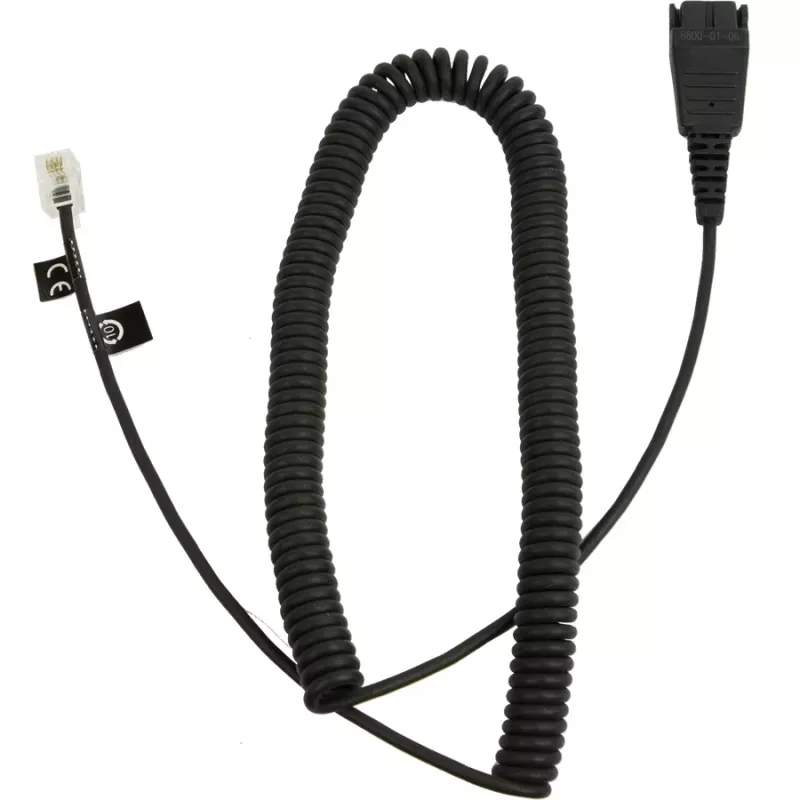 Telefono kabelis Jabra 8800-01-06 QD standartinis 0,5 m juodas