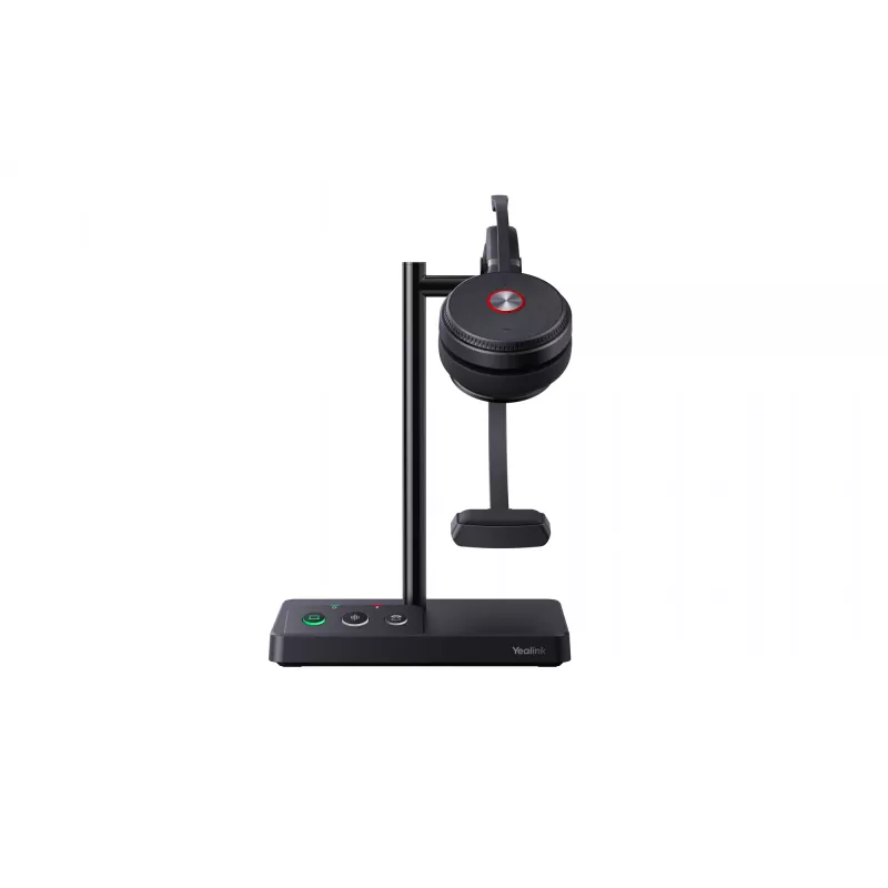 Yealink WH62 Mono UC ausinės, belaidės, biurui / skambučių centrui, 20 – 20000 Hz, 80 g, ausinės, juodos