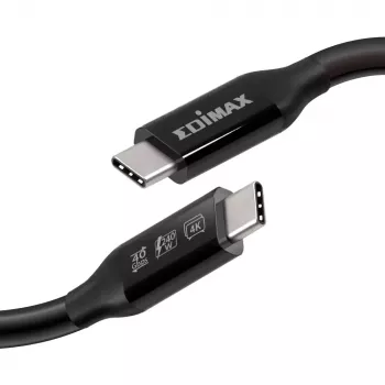 Kabelis Edimax UC4 0,5 m 40 Gbit/s Juodas Kištukas–Kištukas
