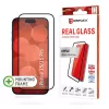 Displex Full Cover ekrano apsauga (10H) „Apple iPhone 15/15 Pro“, ekologiškas montavimo rėmelis, viso ekrano apsauga