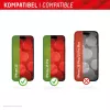 Displex Full Cover ekrano apsauga (10H) „Apple iPhone 15/15 Pro“, ekologiškas montavimo rėmelis, viso ekrano apsauga