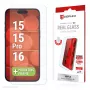„Displex“ ekrano apsauga (10H), skirta „Apple iPhone 15/15 Pro/16“, ekologiškas tvirtinimo rėmelis, atspari įbrėžimams