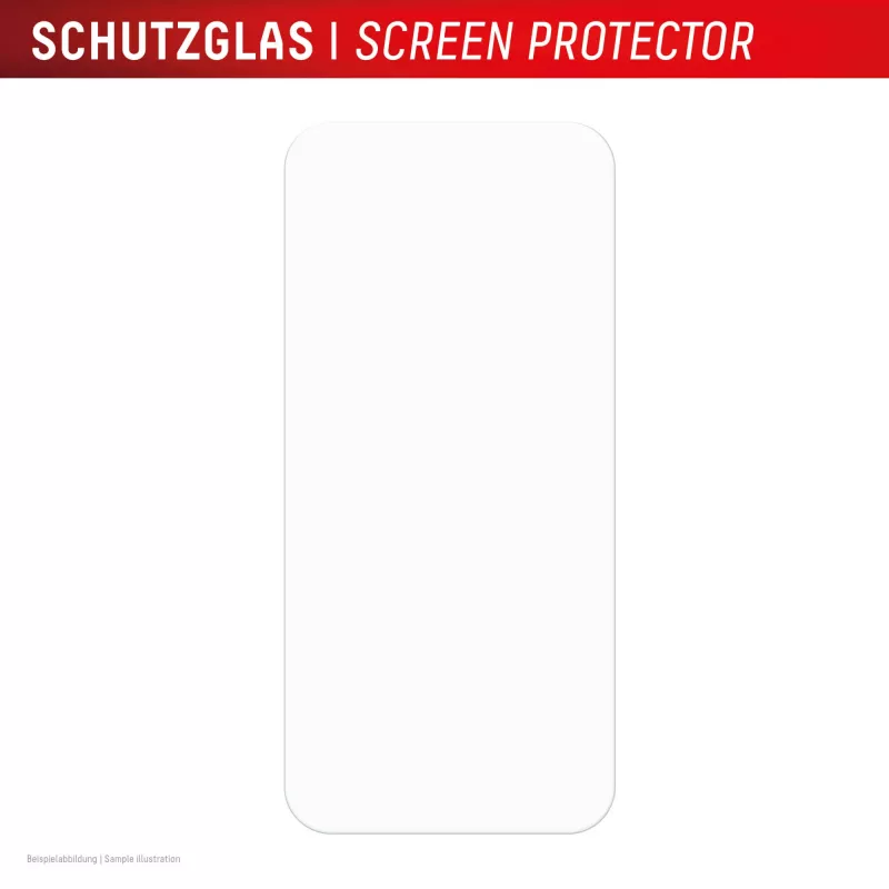 „Displex“ ekrano apsauga (10H), skirta „Apple iPhone 15/15 Pro/16“, ekologiškas tvirtinimo rėmelis, atspari įbrėžimams