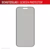 Displex privatumo ekrano apsauga (10H), skirta Apple iPhone 16 Pro, EASY-ON® eko tvirtinimo rėmelis, privatumo filtras