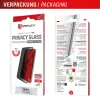 Displex privatumo ekrano apsauga (10H), skirta Apple iPhone 16 Pro, EASY-ON® eko tvirtinimo rėmelis, privatumo filtras