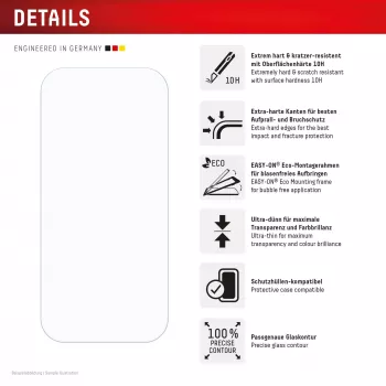Displex ekrano apsauginė plėvelė + dėklas Apple iPhone 16 Pro, Eco tvirtinimo rėmelis, atspari įbrėžimams
