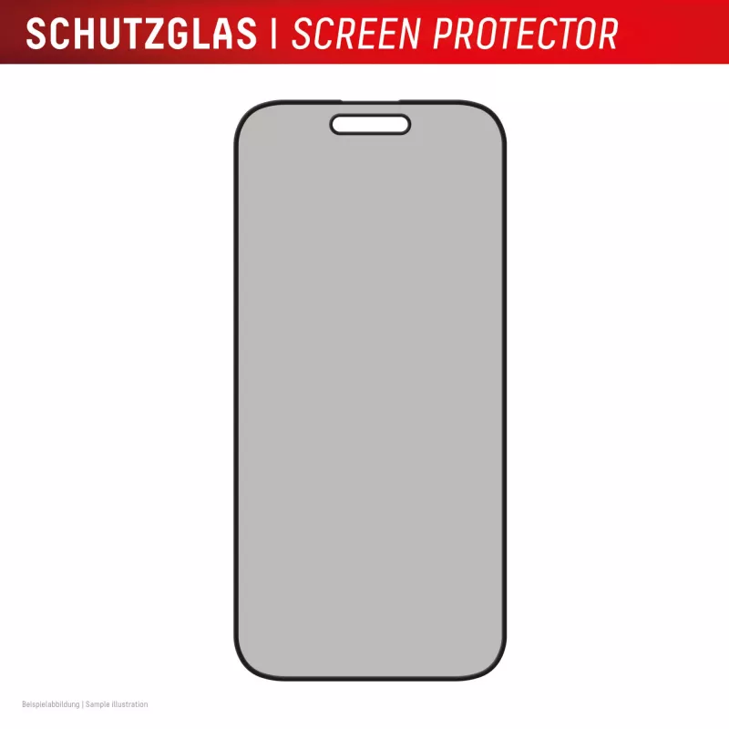 Displex privatumo ekrano apsauga (10H) Apple iPhone 16 Plus, Eko montavimo rėmelis, privatumo filtras