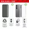 Displex ekrano apsauginis stiklas + dėklas, skirtas Samsung Galaxy A55 5G, Eco montavimo rėmelis, atsparus įbrėžimams