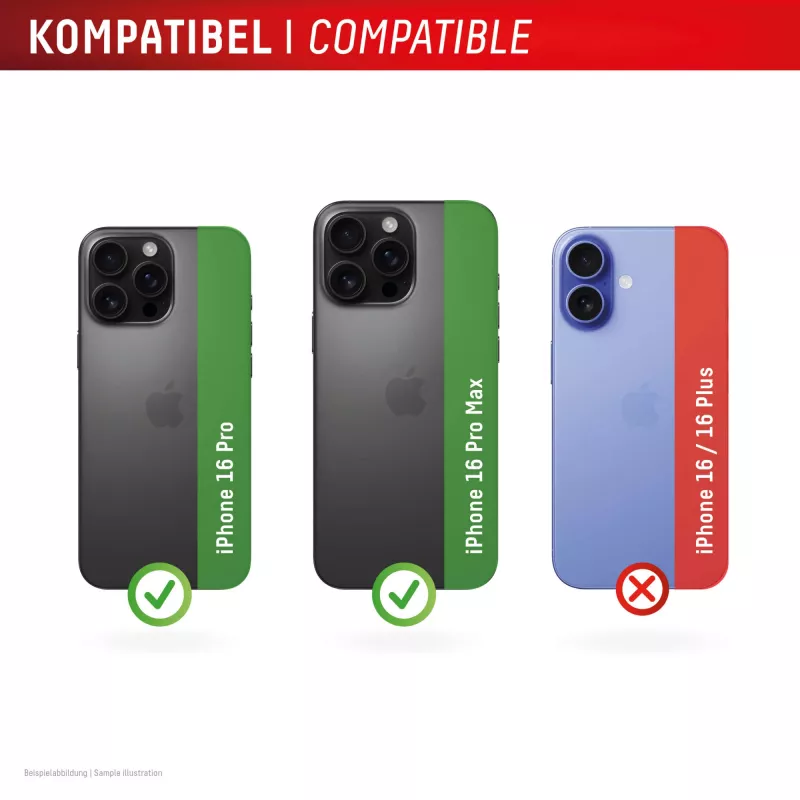 Displex Full Cover kameros objektyvo apsauginis stiklas iPhone 16 Pro/16 Pro Max, 10H, visos kameros apsauga, greitas montavimas, 2 vnt. pakuotė