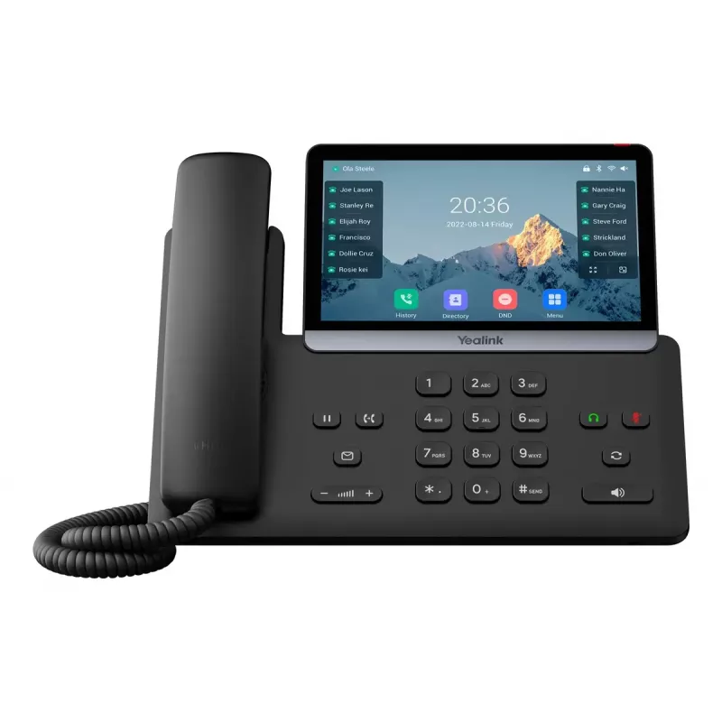 IP telefonas Yealink SIP-T77U 7 colių jutiklinis ekranas, HD garsas, SIP stalinis telefonas