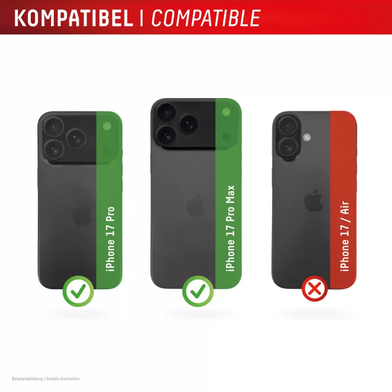 Displex Premium Camera Lens Glass, iPhone 17 Pro/17 Pro Max stiklas, 10H, pavieniai žiedai, DLC, skaidrus, greitas montavimas