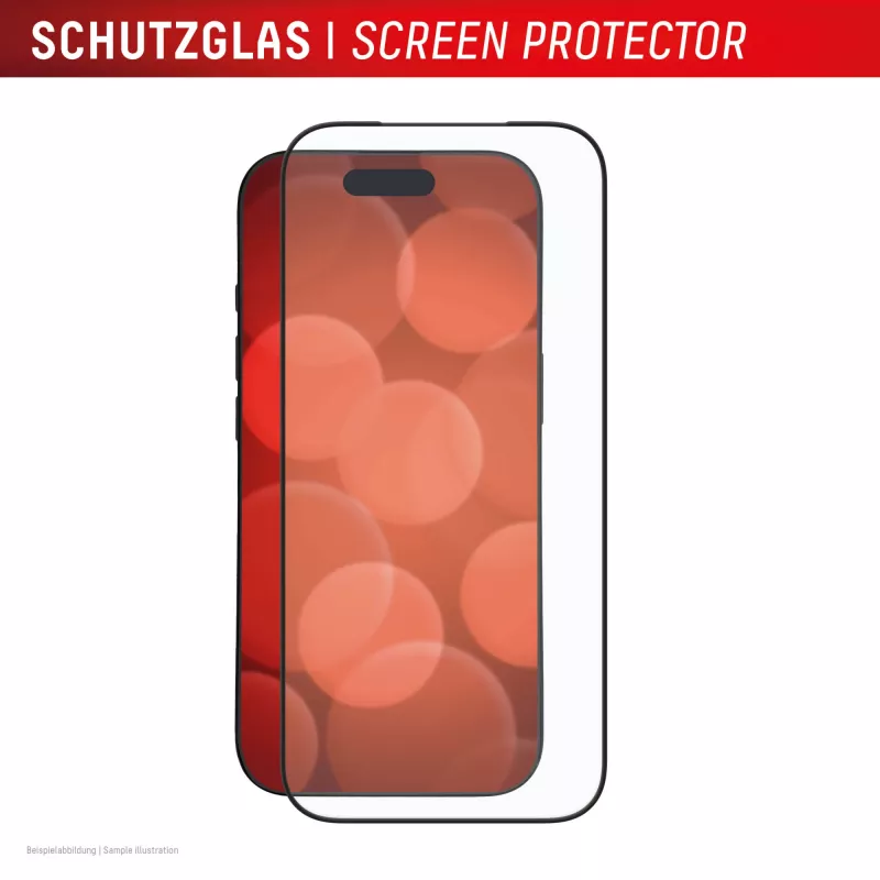 Ekrano apsauga Displex Premium Full Cover 10H, skirta Apple iPhone 17 Pro / 17, grūdintas stiklas, permatoma, Eco montavimo rėmelis