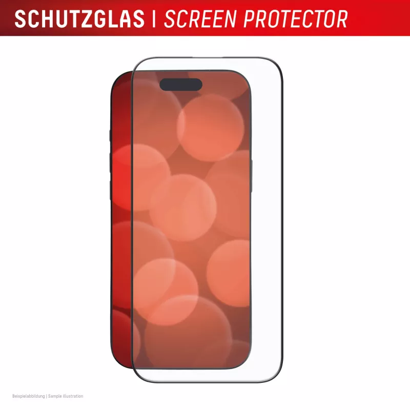 „Displex Premium“ ekrano apsauginė plėvelė (visas padengimas, 10H), skirta „Apple iPhone Air“, ekologiškas tvirtinimo rėmelis, visiškas padengimas