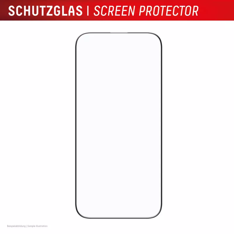 „Displex Premium“ ekrano apsauginė plėvelė (visas padengimas, 10H), skirta „Apple iPhone Air“, ekologiškas tvirtinimo rėmelis, visiškas padengimas