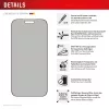 Displex privatumo ekrano apsauga (10H) Apple iPhone 17 Pro Max, EASY-ON® Eco montavimo rėmelis, privatumo filtras