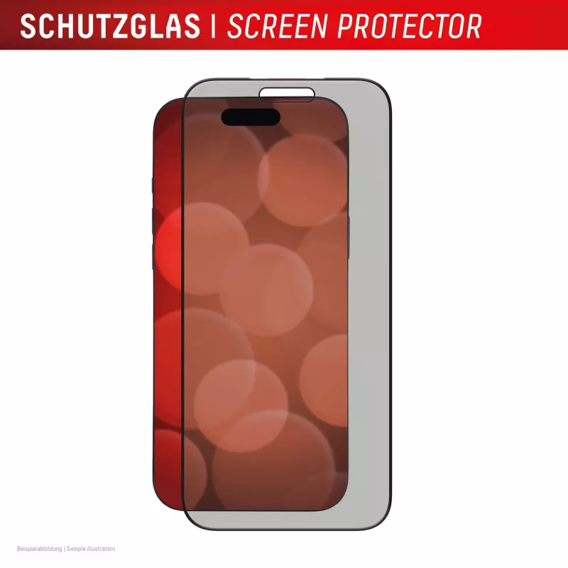 Displex privatumo ekrano apsauga (10H) Apple iPhone 17 Pro Max, EASY-ON® Eco montavimo rėmelis, privatumo filtras