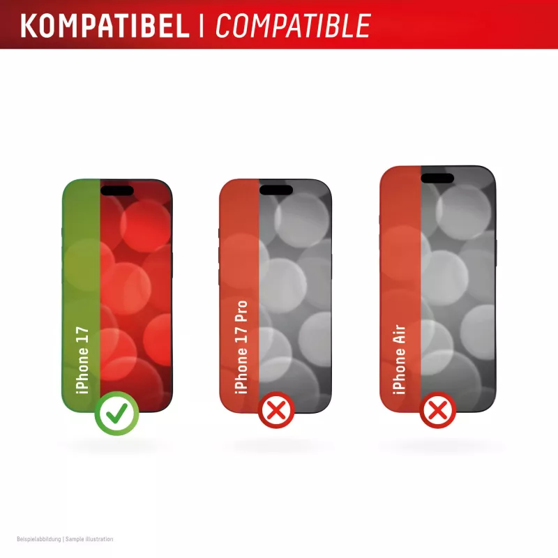 Displex ekrano apsauga + dėklas Apple iPhone 17, Eco montavimo rėmelis, atsparus įbrėžimams