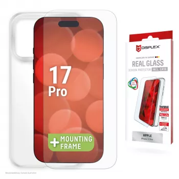 Displex ekrano apsauga + dėklas Apple iPhone 17 Pro, Eco montavimo rėmelis, atsparus įbrėžimams