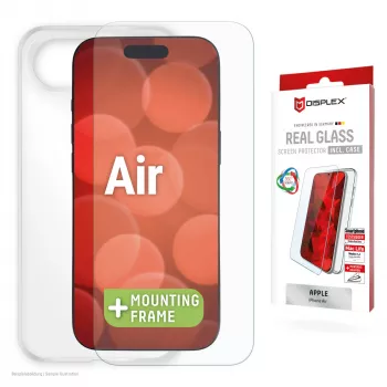 Displex ekrano apsauga + dėklas Apple iPhone Air, Eco montavimo rėmelis, atsparus įbrėžimams
