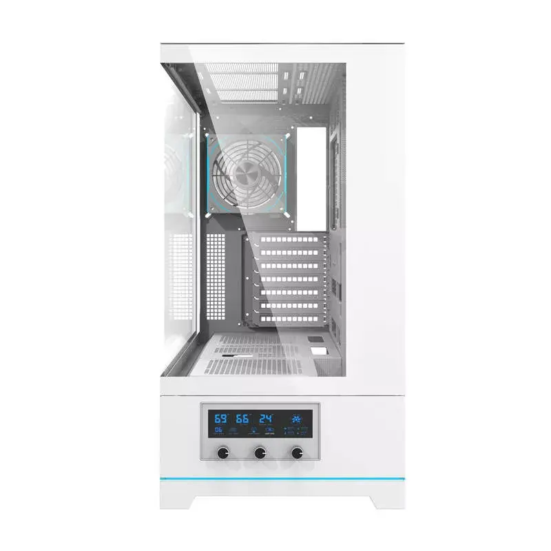 Darkflash DY451 PRO kompiuterio korpusas, ATX, baltas