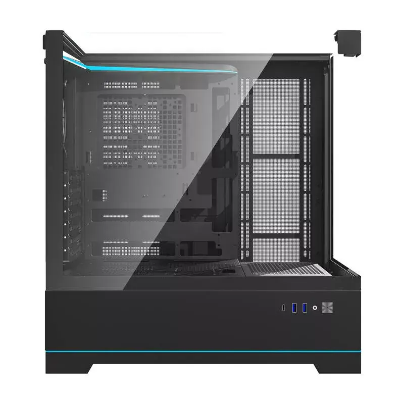 Darkflash DY450 kompiuterio korpusas be ventiliatorių, ATX, juodas