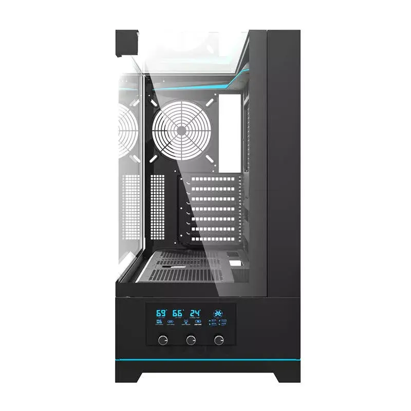 Darkflash DY450 kompiuterio korpusas be ventiliatorių, ATX, juodas