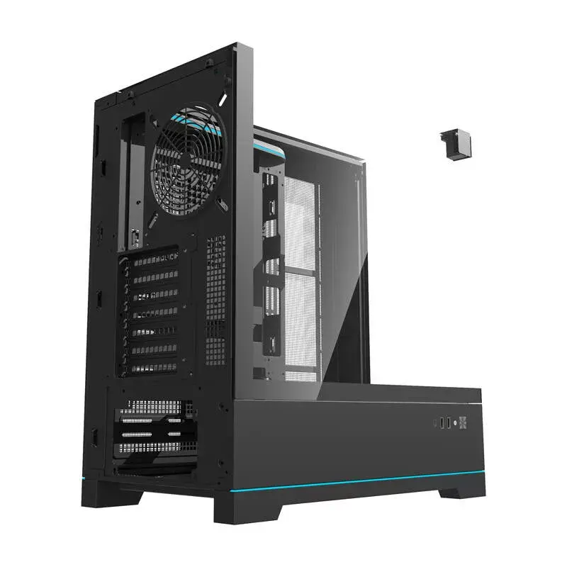 Darkflash DY450 kompiuterio korpusas be ventiliatorių, ATX, juodas