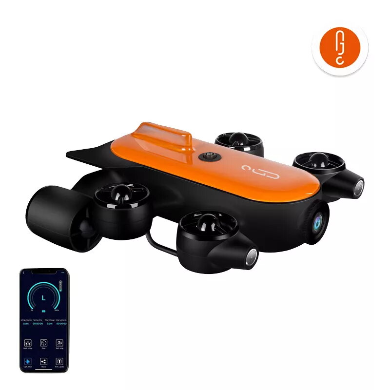 Povandeninis dronas Geneinno T1 200m 4K UHD — ROV (200 m gylis, 4K UHD kamera)