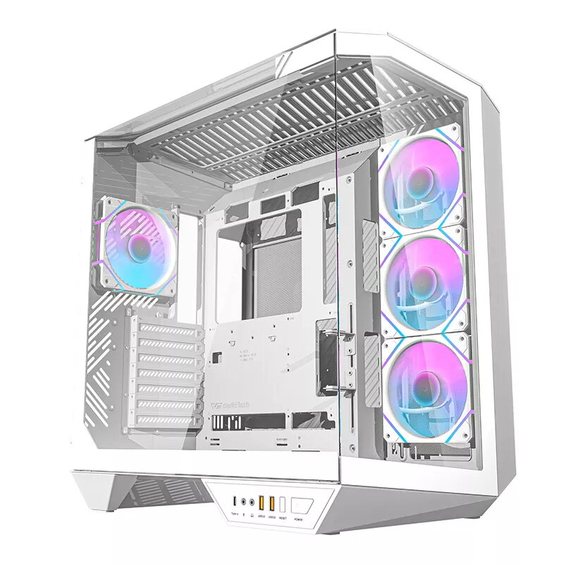 Kompiuterio korpusas Darkflash DY470 ATX baltas